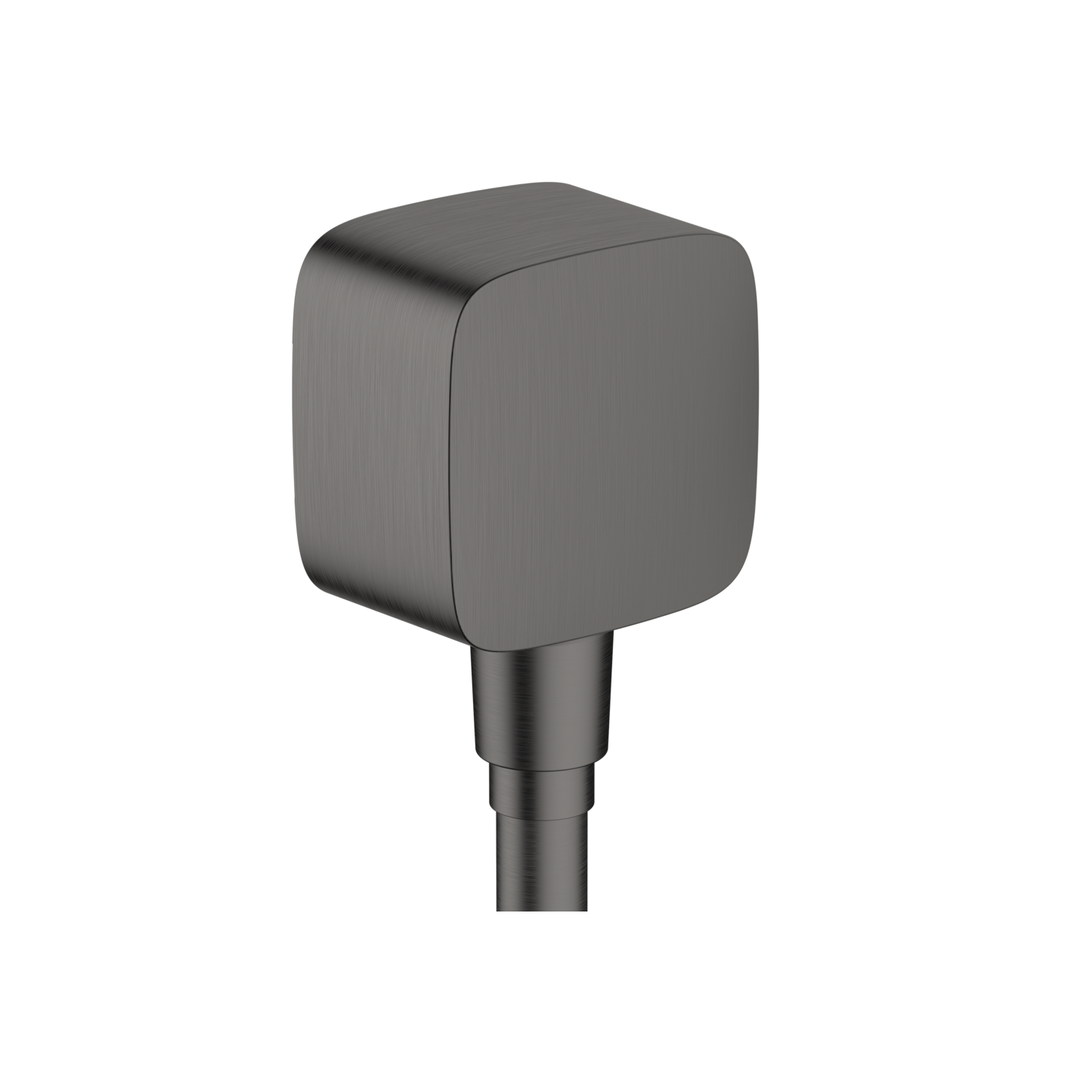 Hansgrohe FixFit SoftSquare Brushed Black Chrome priključak za crevo ručnog tuša sa nepovratnim ventilom 26457340