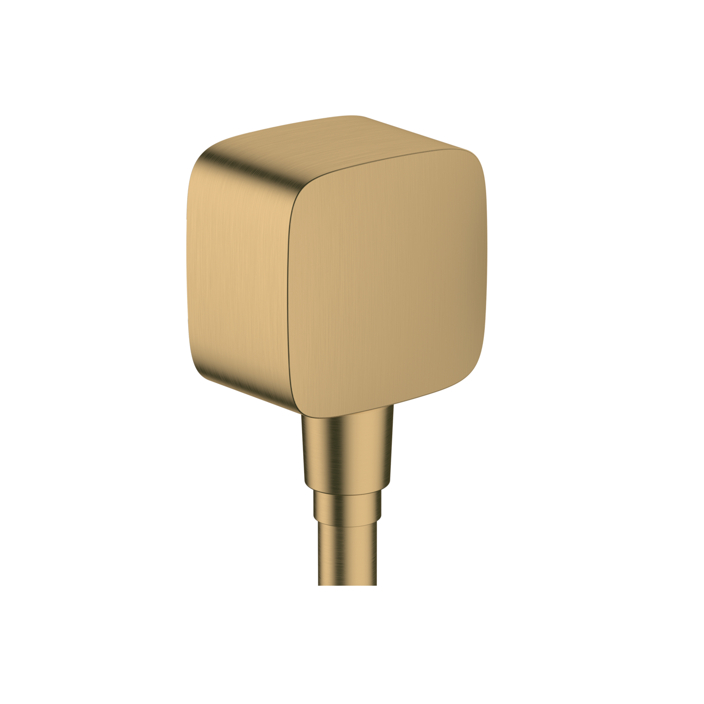 Hansgrohe FixFit SoftSquare Brushed Bronze priključak za crevo ručnog tuša sa nepovratnim ventilom 26457140