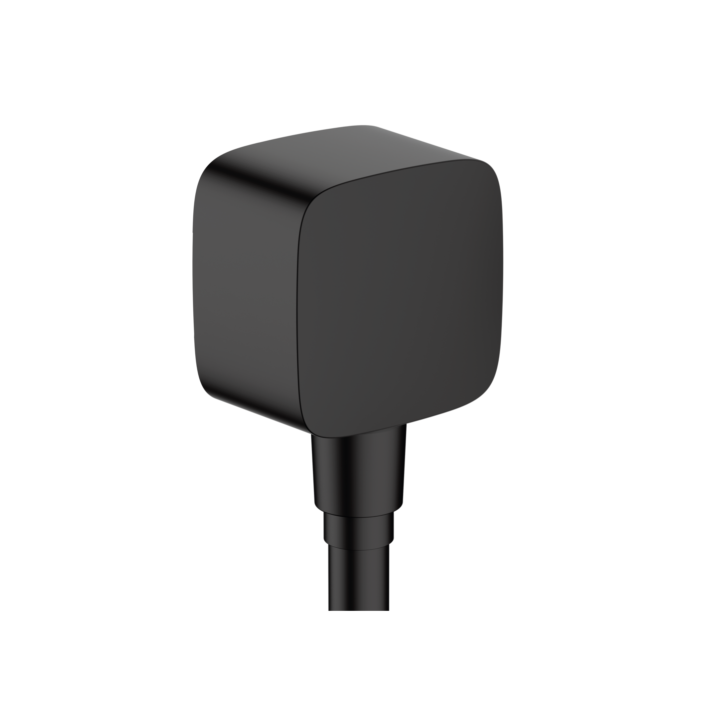Hansgrohe FixFit SoftSquare Matt Black priključak za crevo ručnog tuša sa nepovratnim ventilom 26457670
