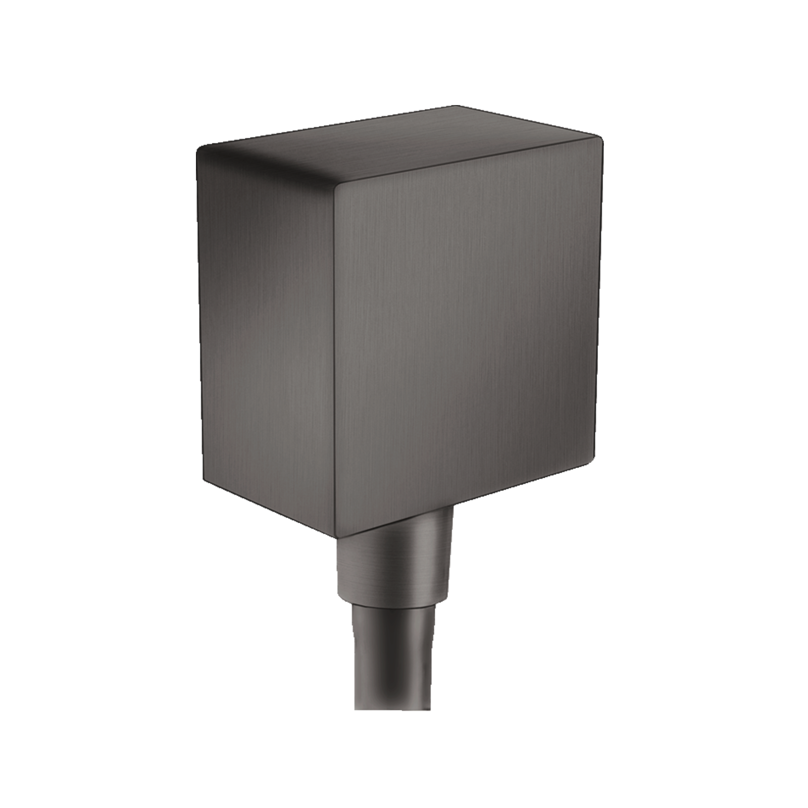 Hansgrohe FixFit Square Brushed Black Chrome priključak za crevo ručnog tuša sa nepovratnim ventilom 26455340