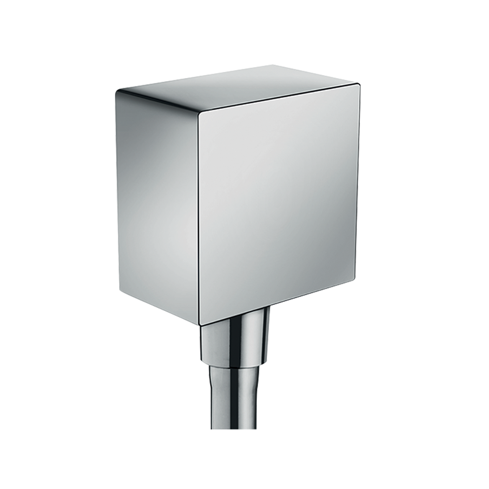 Hansgrohe FixFit Square Chrome priključak za crevo ručnog tuša sa nepovratnim ventilom 26455000