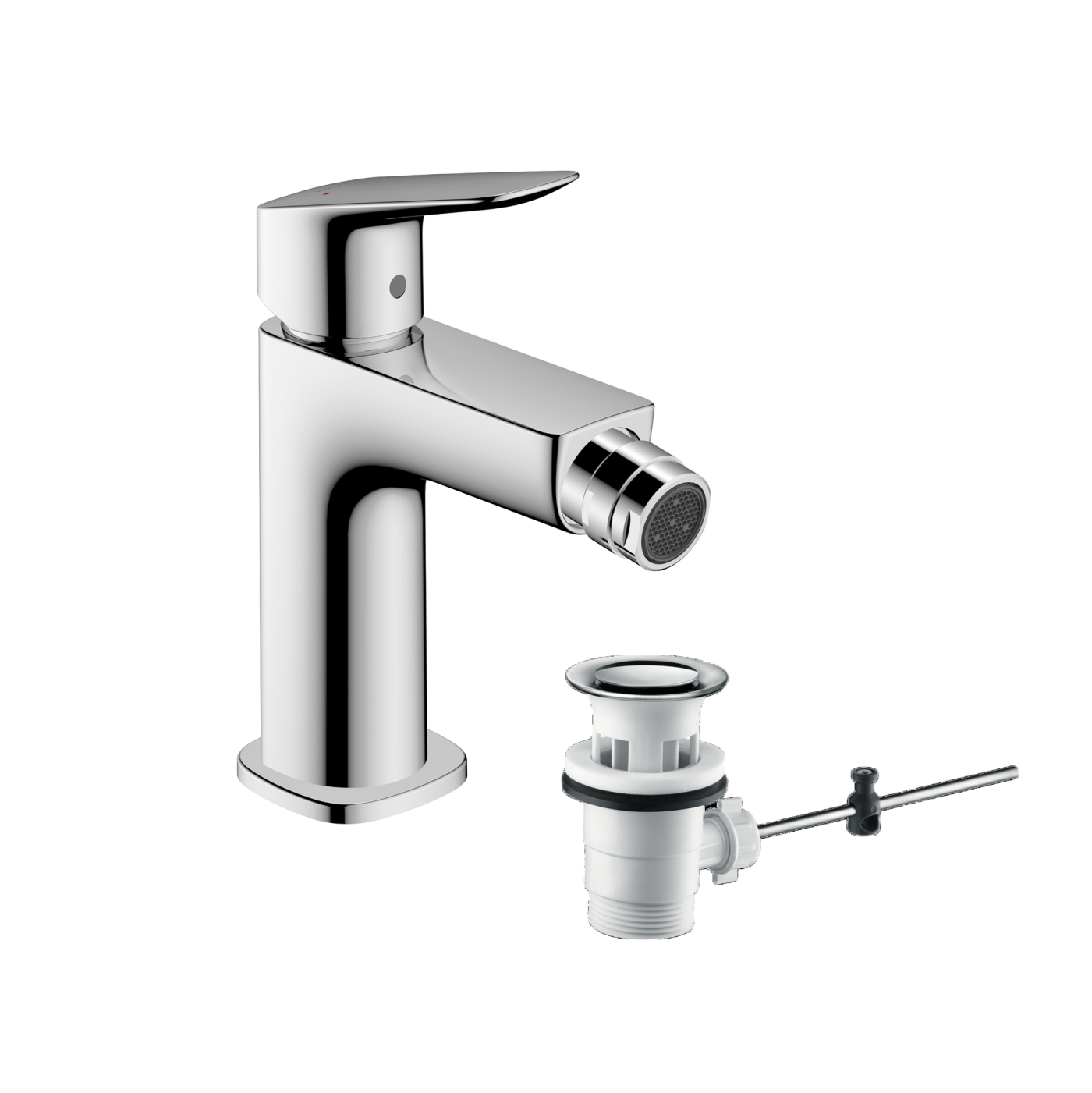 Hansgrohe Logis 110 Chrome baterija (slavina) za bide sa odlivnim ventilom sifona pop-up 71201000