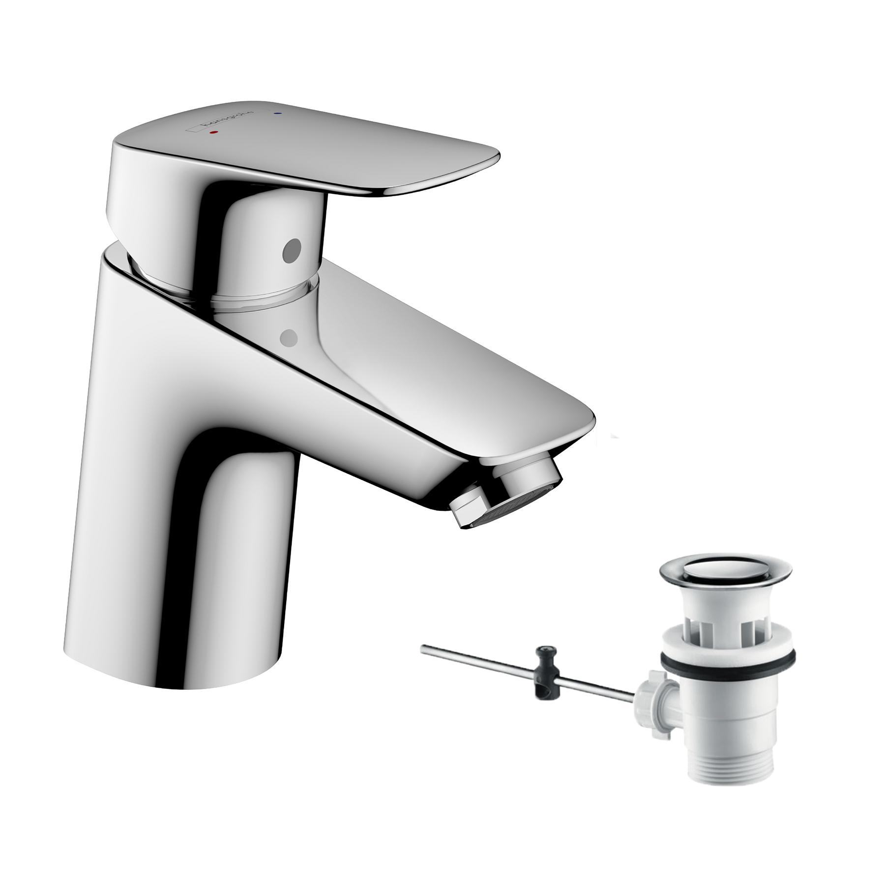Hansgrohe Logis 70 Chrome baterija (slavina) za umivaonik sa odlivnim ventilom sifona pop-up 71070000