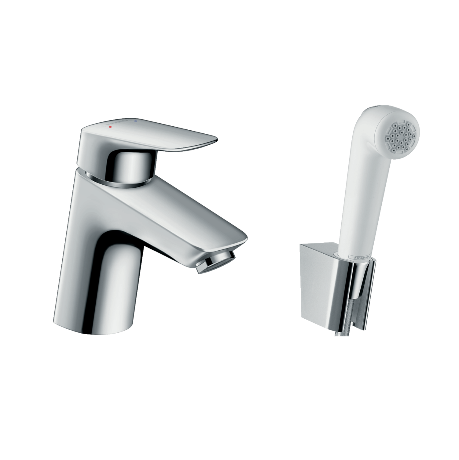 Hansgrohe Logis Chrome baterija (slavina) za umivaonik sa higijenskim tuš setom 71290000