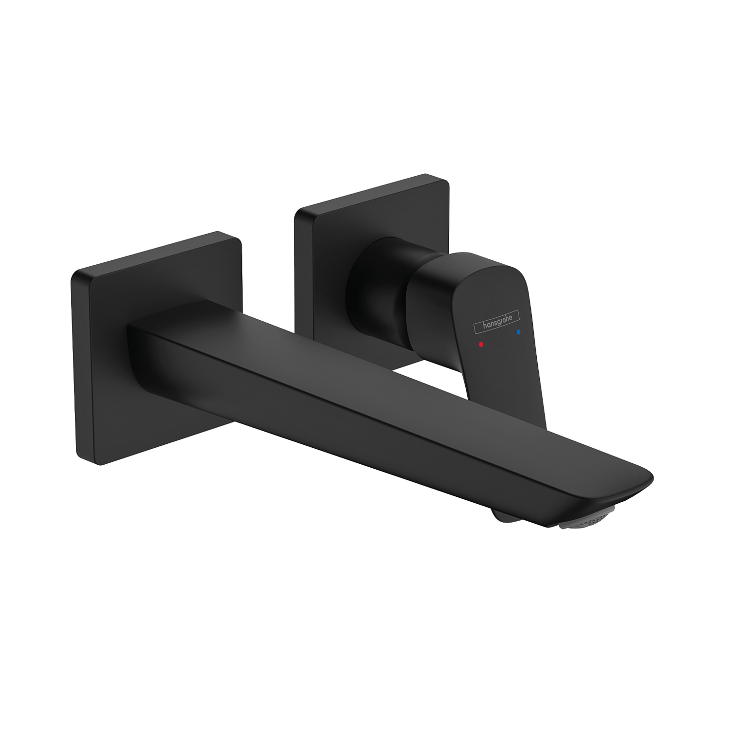 Hansgrohe Logis Fine 205 Matt Black uzidna baterija (slavina) za umivaonik sa odlivnim ventilom sifona nezatvorivim 71256670