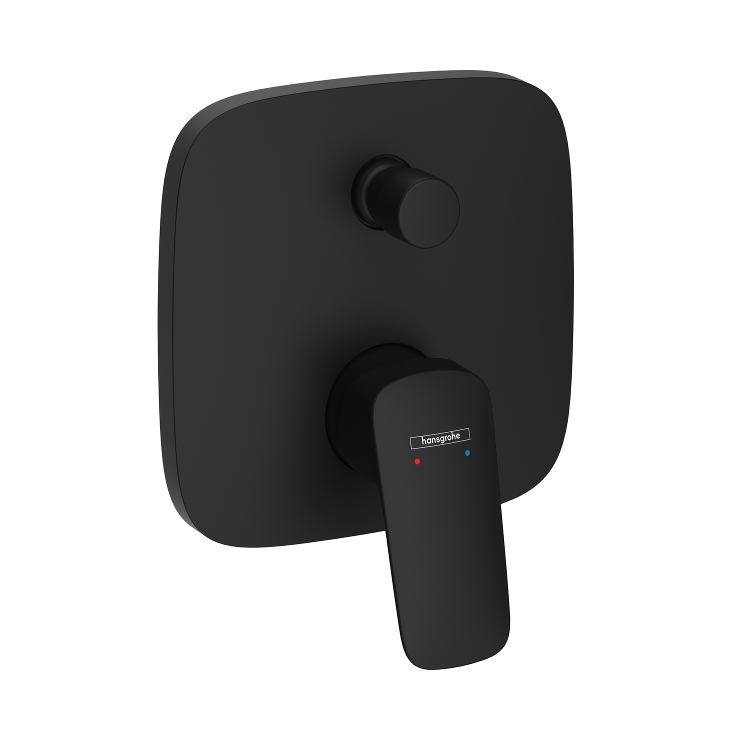 Hansgrohe Logis Matt Black mešač sa prebacivačem četvrtasti 71405670