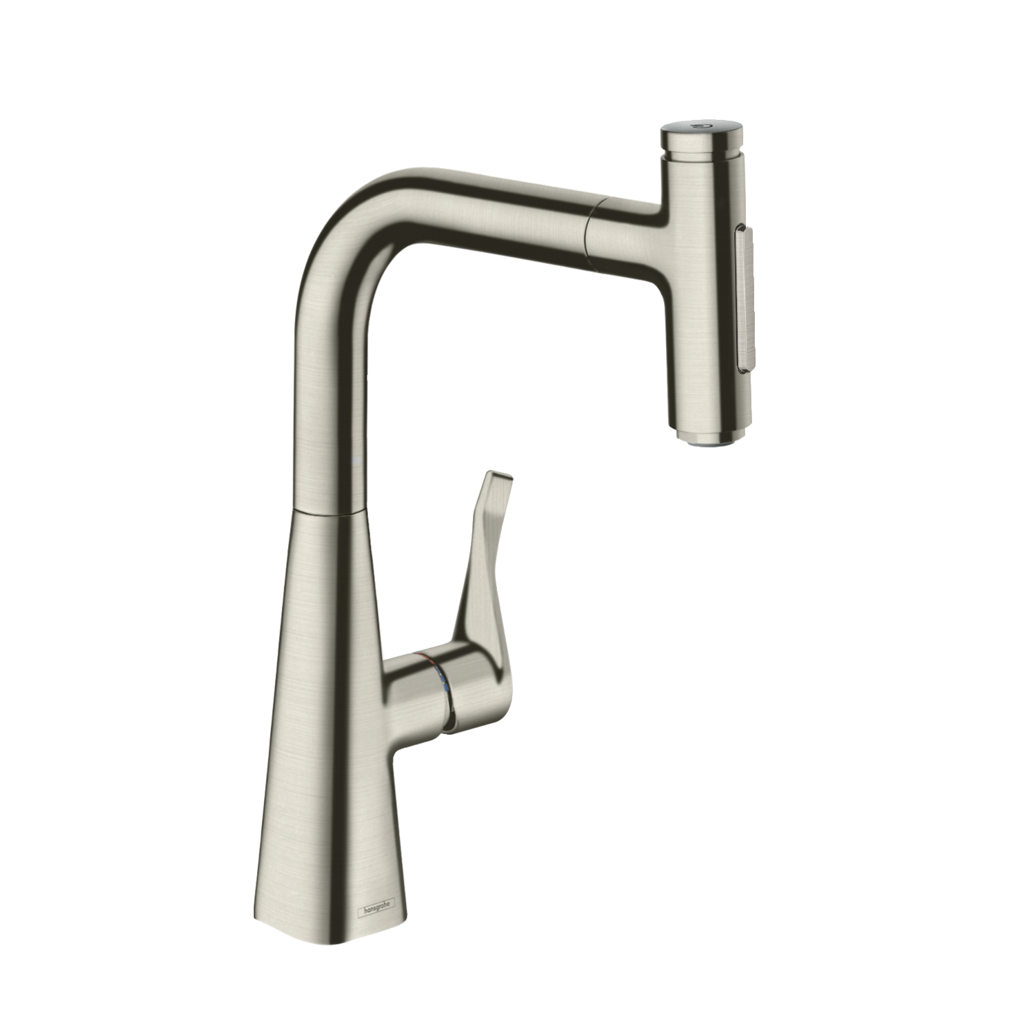 Hansgrohe Metris Select M71 240 Stainless Steel baterija (slavina) za sudoperu sa izvlačećim tušem sa 2 mlaza i sBox 73817800