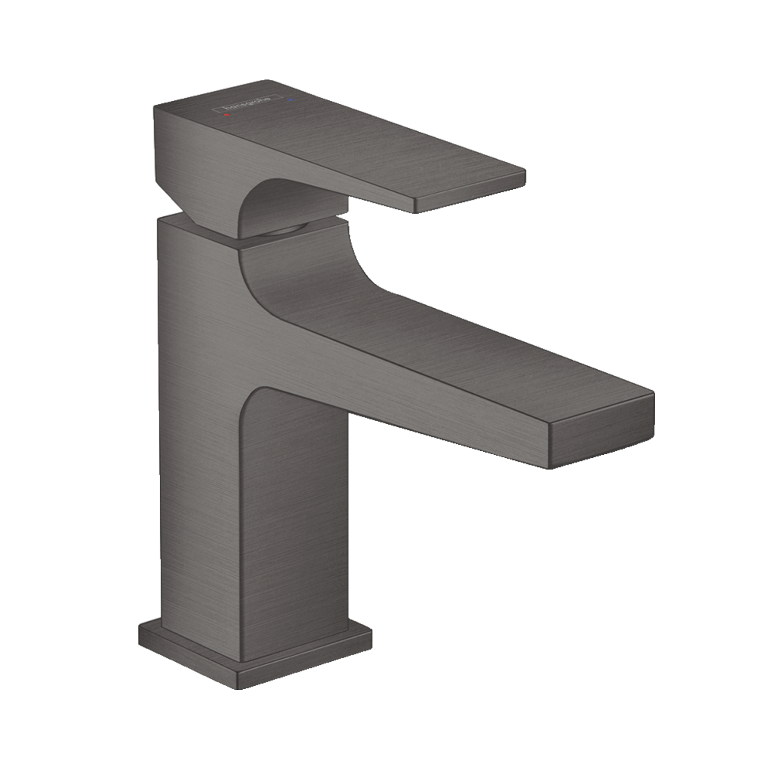 Hansgrohe Metropol 100 Brushed Black Chrome Air Power EcoSmart baterija (slavina) za umivaonik sa odlivnim ventilom sifona push-open metalnim 32500340