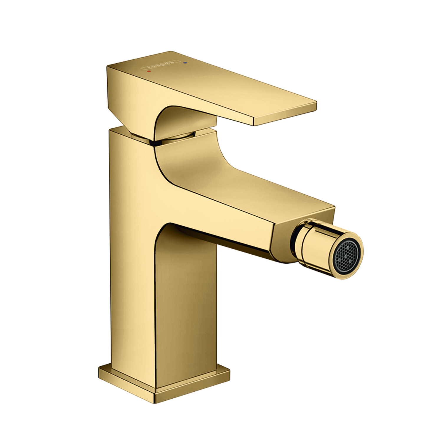 Hansgrohe Metropol 100 Polished Gold Optic baterija (slavina) za bide sa odlivnim ventilom sifona push-open 32520990