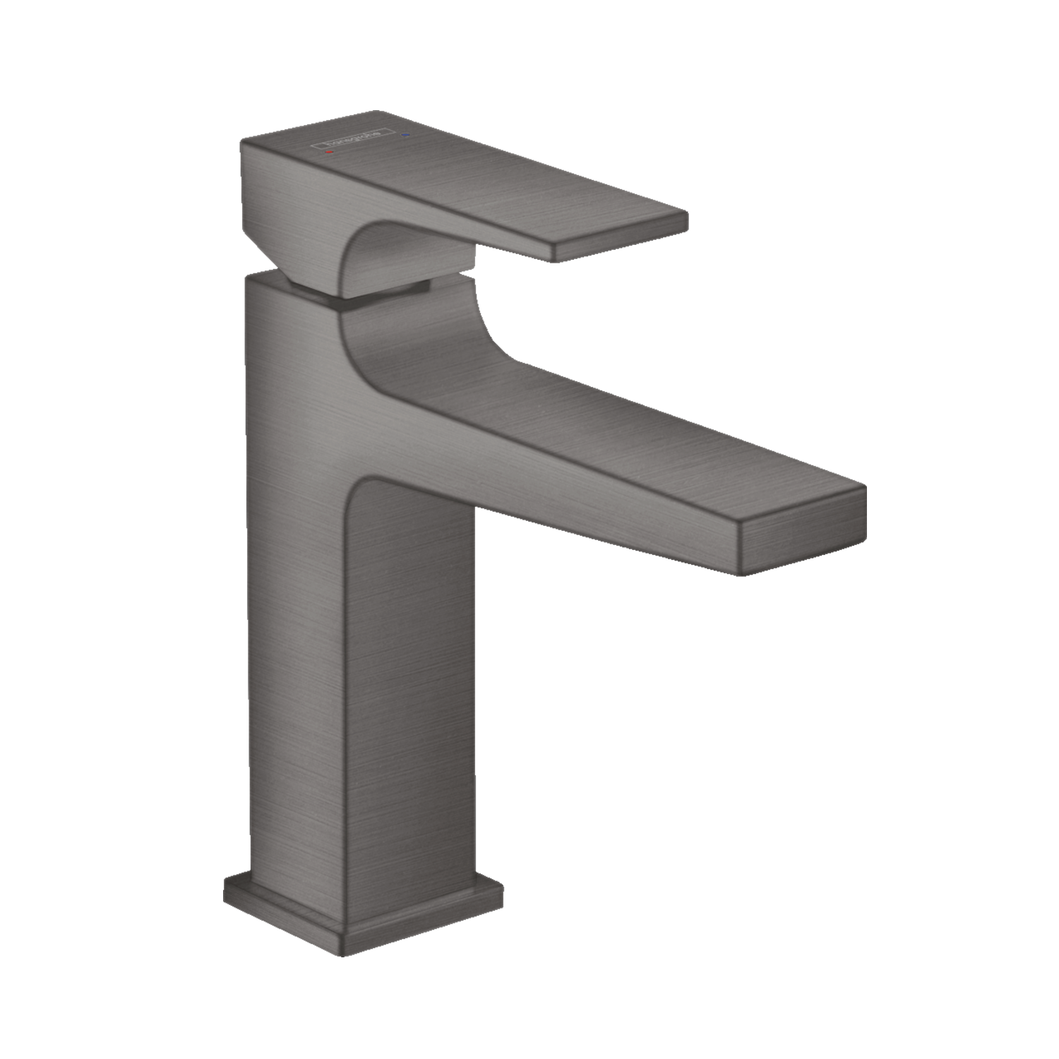Hansgrohe Metropol 110 Brushed Black Chrome Air Power EcoSmart baterija (slavina) za umivaonik sa odlivnim ventilom sifona push-open metalnim 32507340