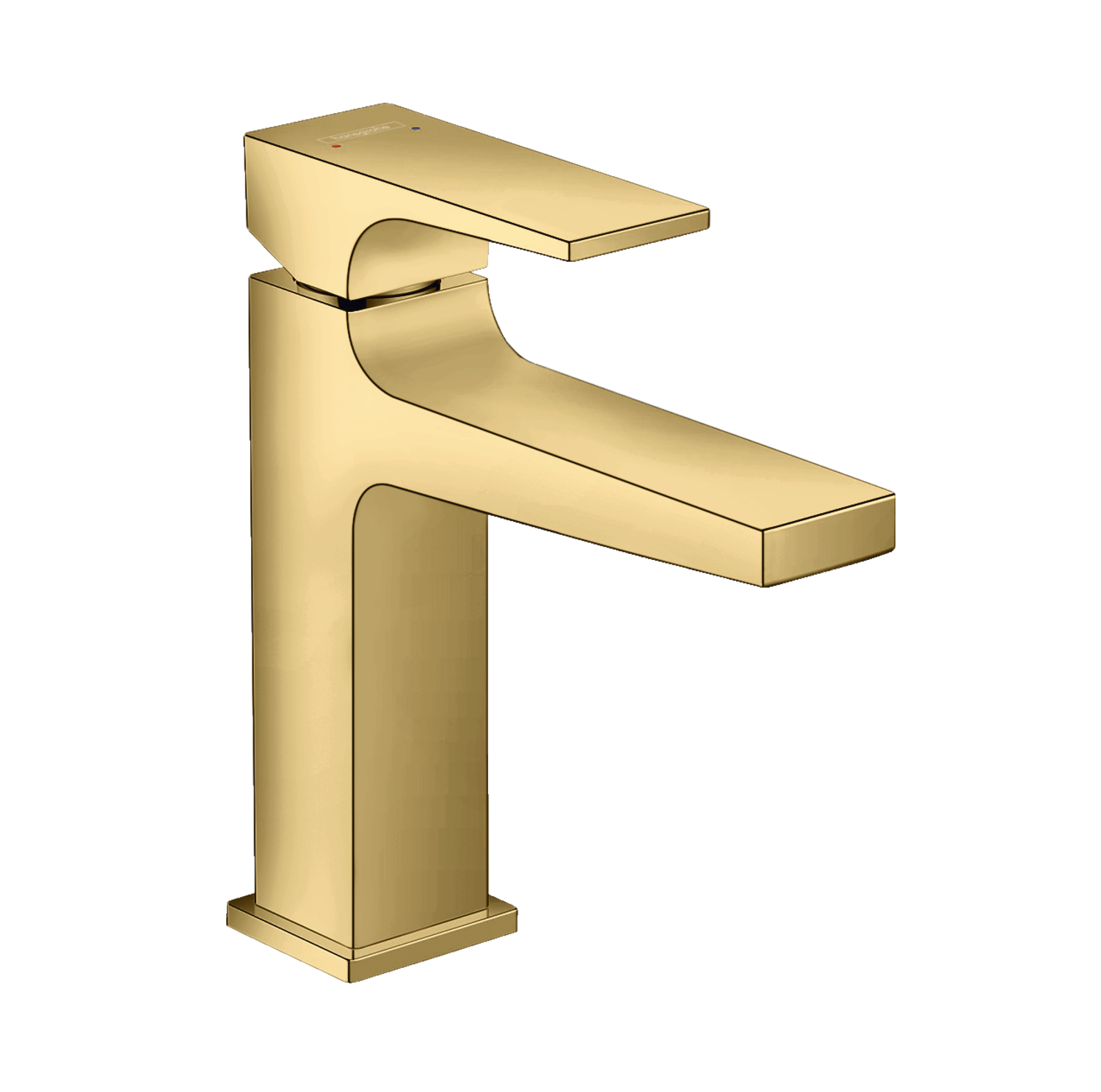 Hansgrohe Metropol 110 Polished Gold Optic Air Power EcoSmart baterija (slavina) za umivaonik sa odlivnim ventilom sifona push-open metalnim 32507990