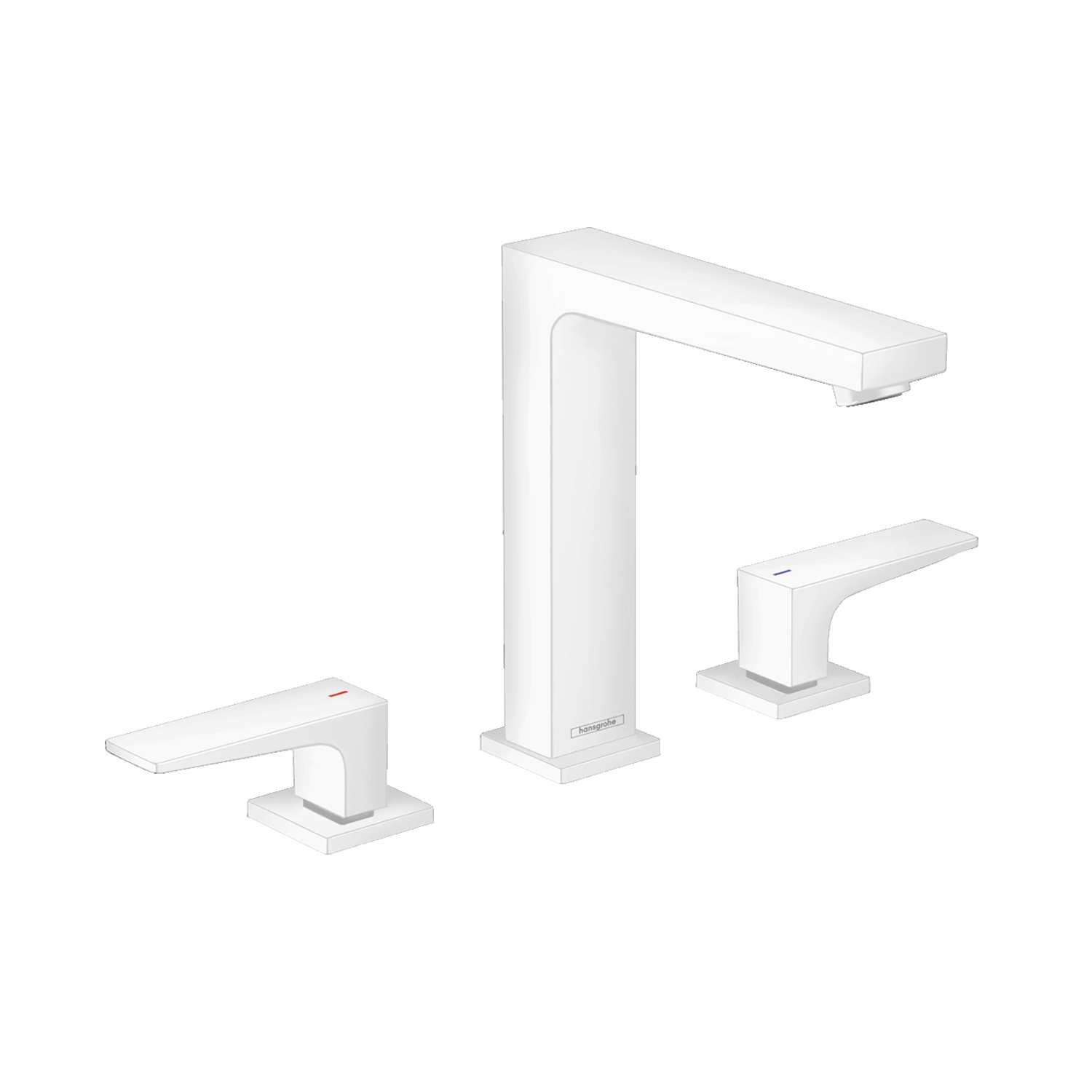 Hansgrohe Metropol 160 Matt White baterija (slavina) za umivaonik dvoručna sa odlivnim ventilom sifona push-open 32515700