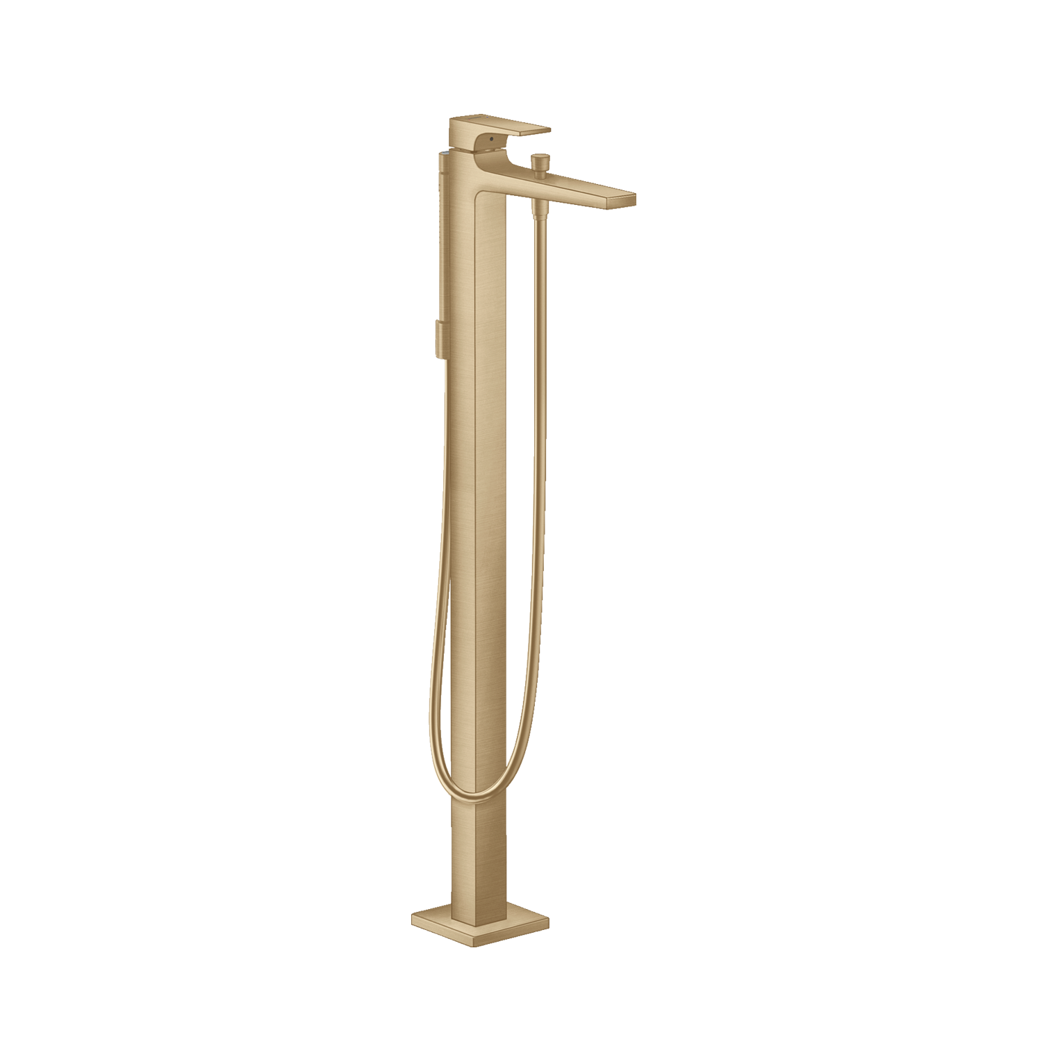 Hansgrohe Metropol Brushed Bronze baterija (slavina) za kadu podna sa ručnim tušem, držačem ručnog tuša i crevom 32532140