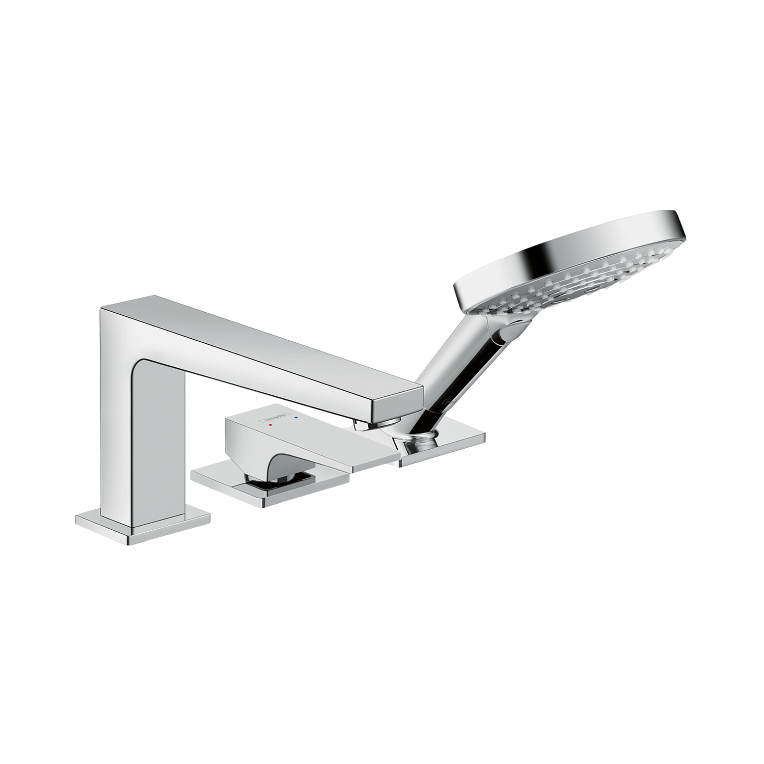 Hansgrohe Metropol Chrome baterija (slavina) za kadu sa 3 otvora sa ručnim tušem RainDance Select S i držačem ručnog tuša 32550000