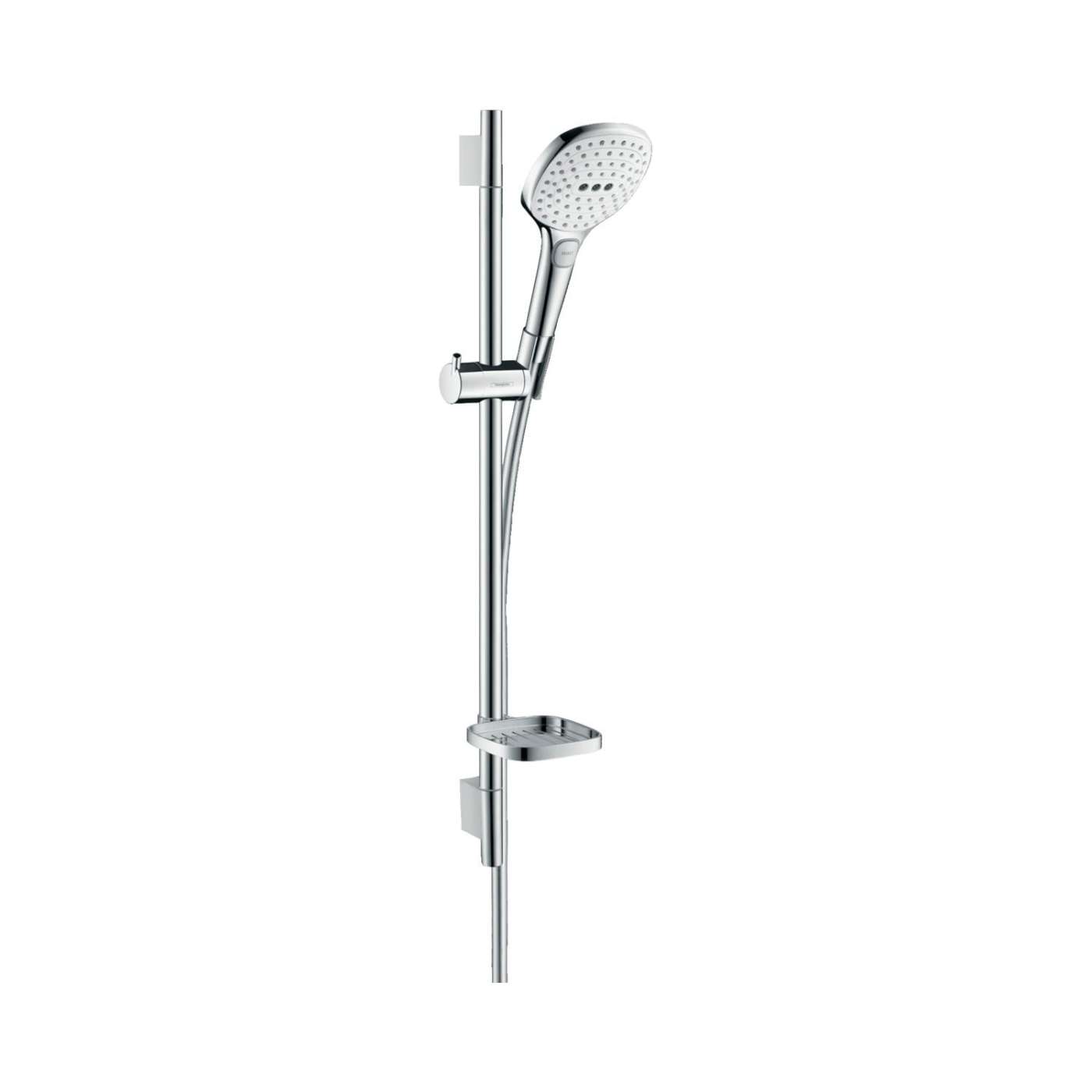 Hansgrohe Raindance Select E 120 tuš set: usponska šipka, ručni tuš, držač sapuna i Isiflex 1600 crevo za ručni tuš 26620400