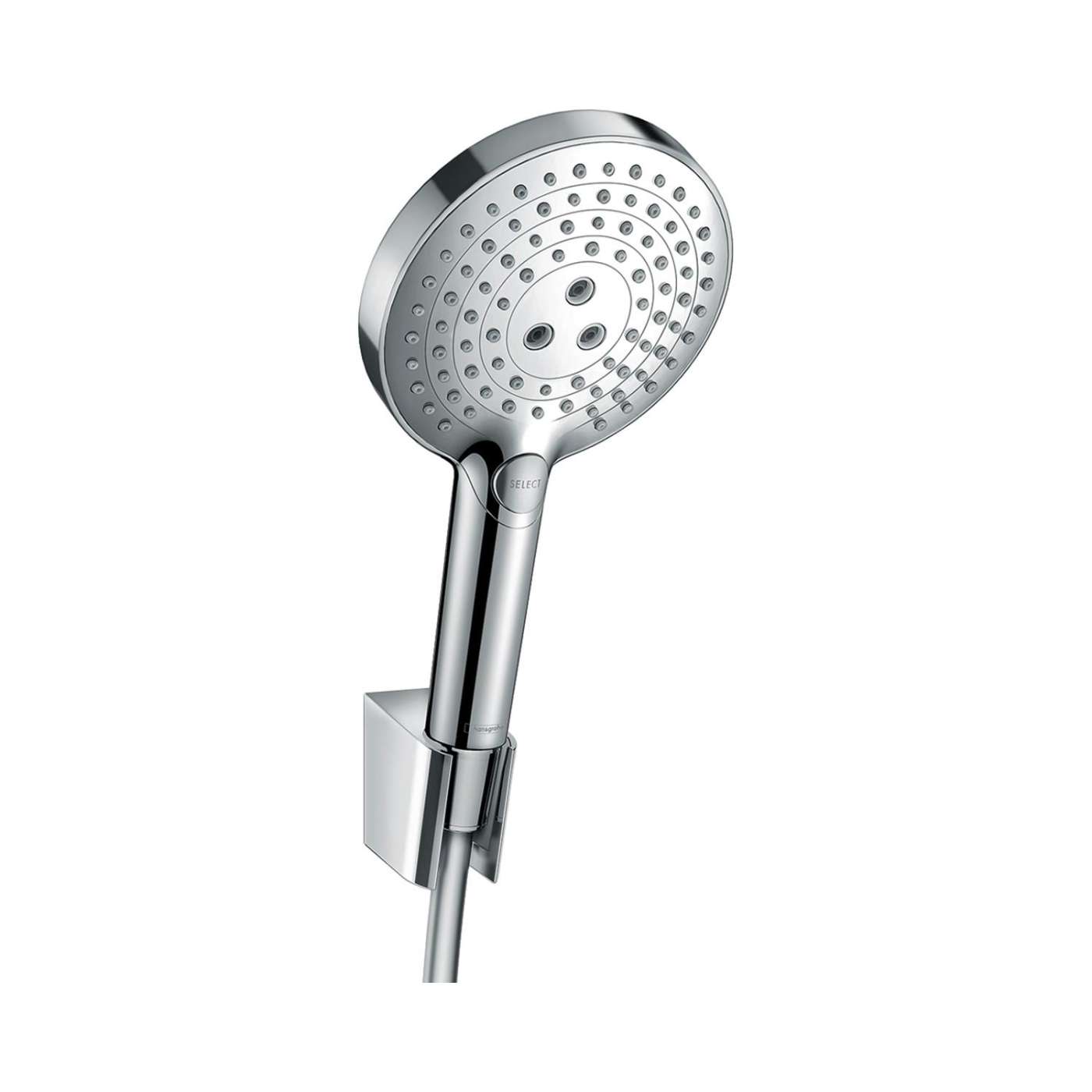 Hansgrohe Raindance Select S 120 Chrome set ručni tuš sa 3 mlaza, Isiflex 1600 crevo i držač tuša 26721000