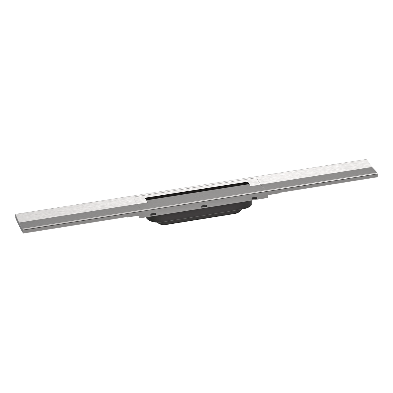 Hansgrohe RainDrain Flex 1600 Brushed Stainless Steel tuš kanal skrativi za visinu ugradnje 67 ili 102mm sa pokrivnom rešetkom od nerđajućeg čelika i integrisanim nagibom bez ugradnog odvodnog tela 56261800