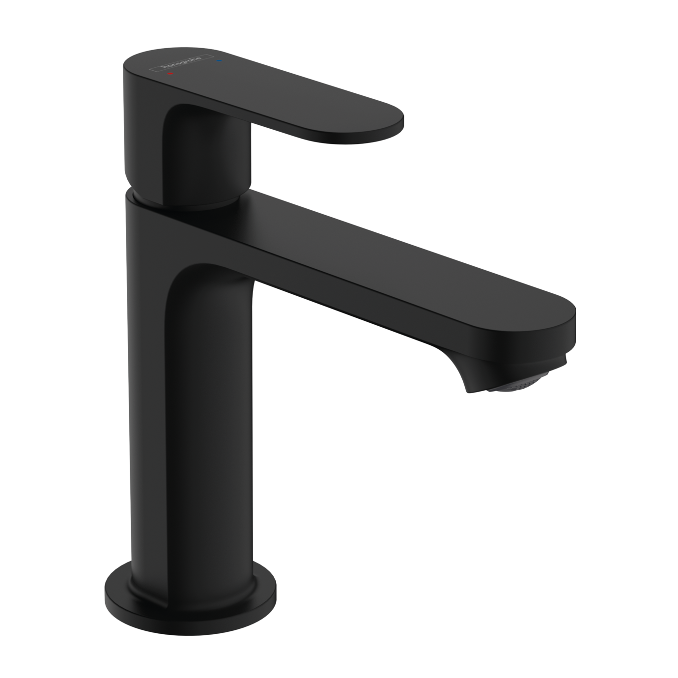 Hansgrohe Rebris S 110 Matt Black baterija (slavina) za umivaonik sa odlivnim ventilom sifona pop-up 72517670