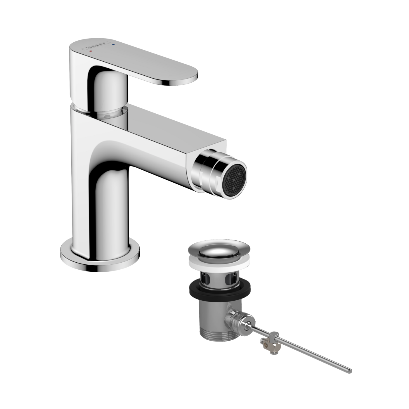 Hansgrohe Rebris S 70 Chrome baterija (slavina) za bide sa odlivnim ventilom sifona pop-up 72210000