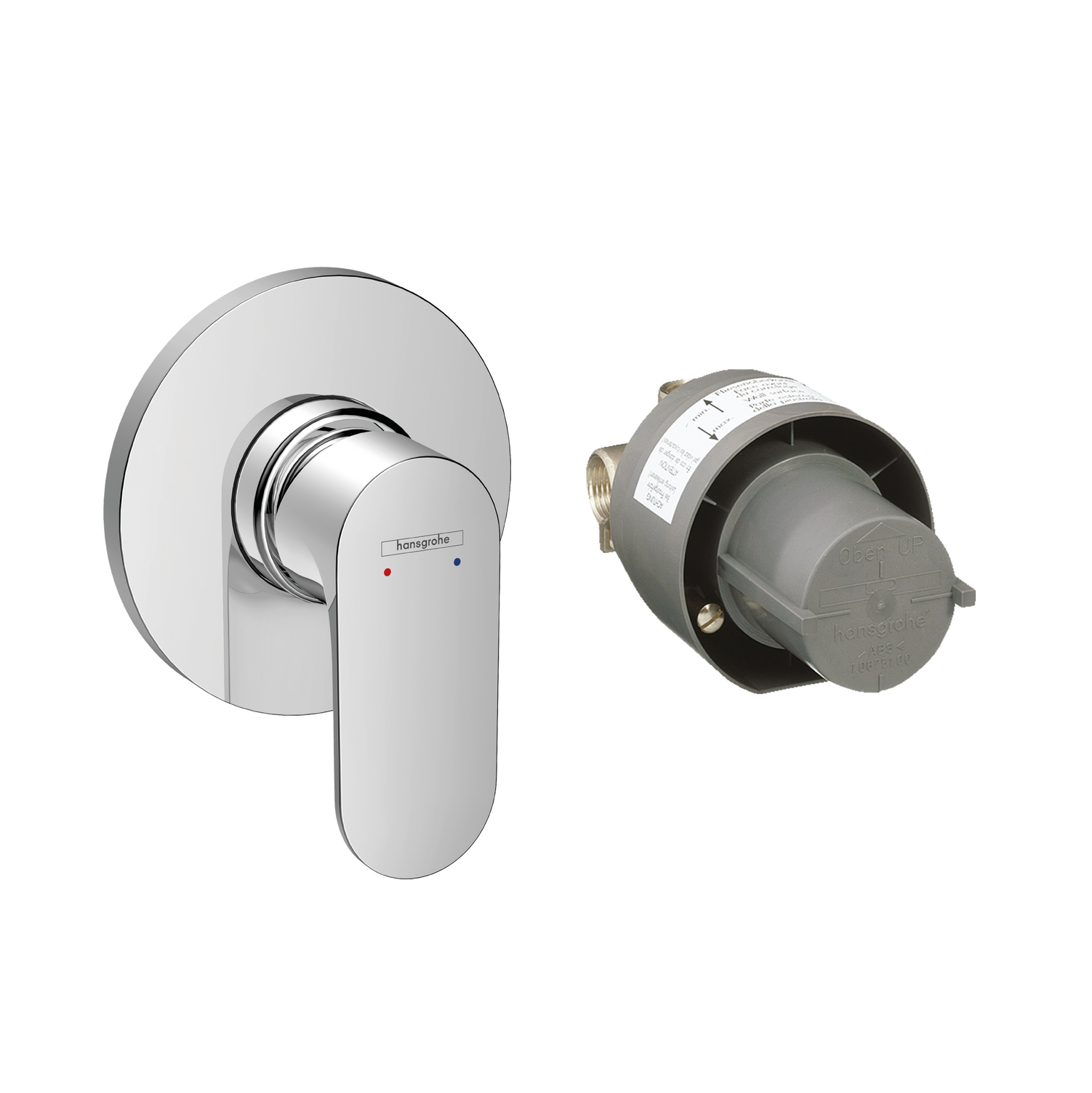 Hansgrohe Rebris S Chrome ugradni set: mešač sa ugradnim telom 72648000