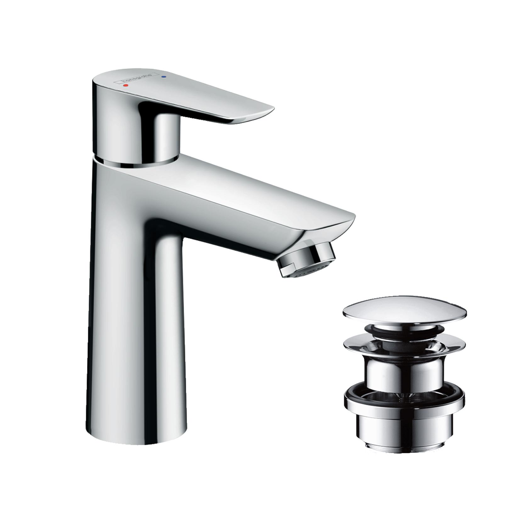 Hansgrohe Talis E 110 Chrome baterija (slavina) za umivaonik sa odlivnim ventilom sifona push-open 71711000 