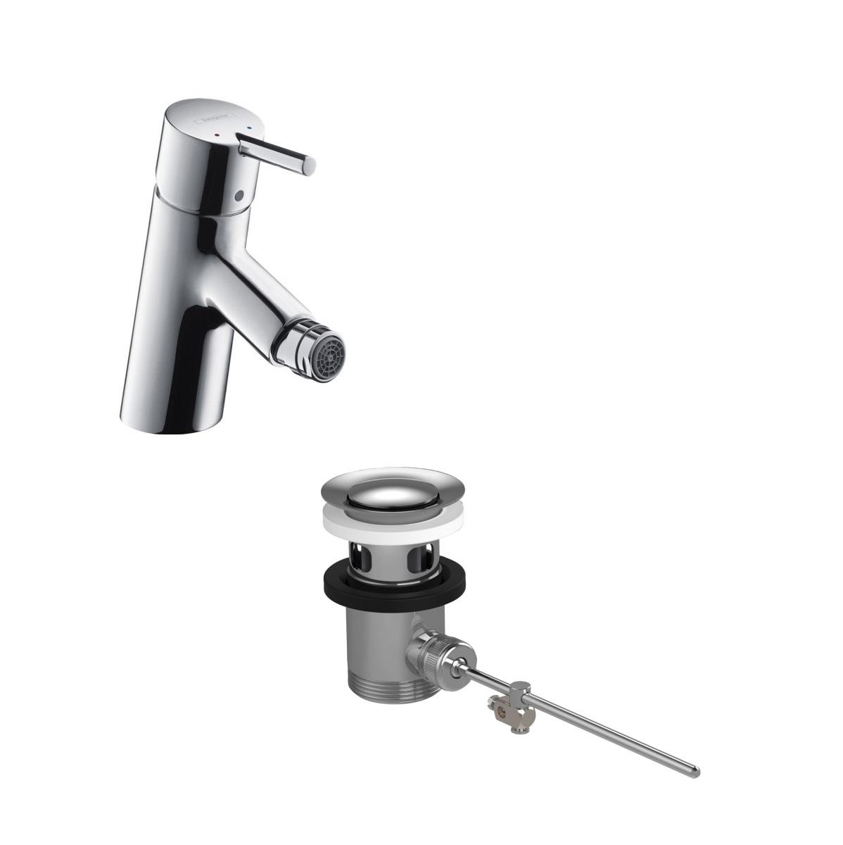 Hansgrohe Talis S 55 Chrome baterija (slavina) za bide sa odlivnim ventilom sifona pop-up 32222000