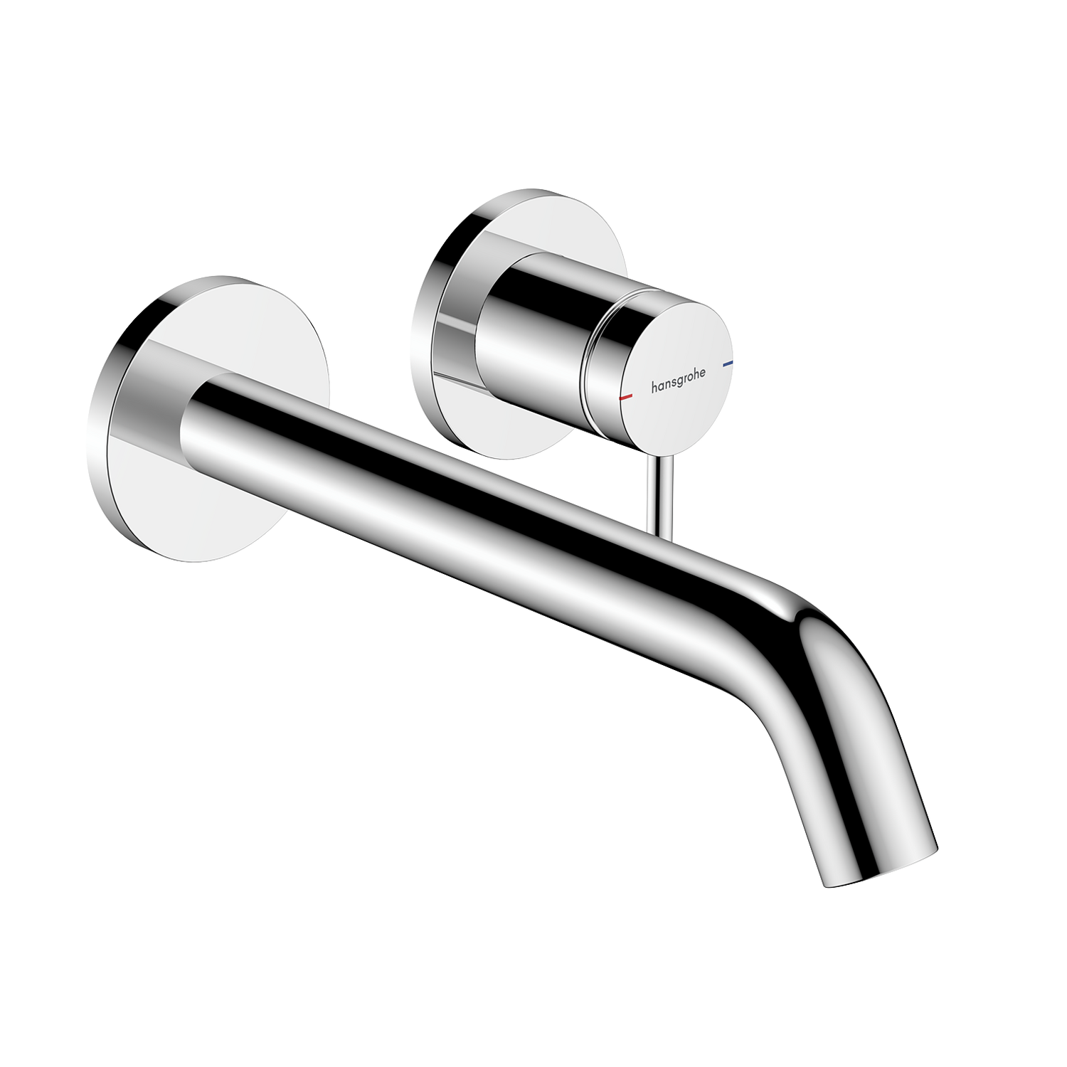Hansgrohe Tecturis S 225 EcoSmart+ Chrome baterija (slavina) za umivaonik zidna sa odlivnim ventilom sifona nezatvorivim 73351000