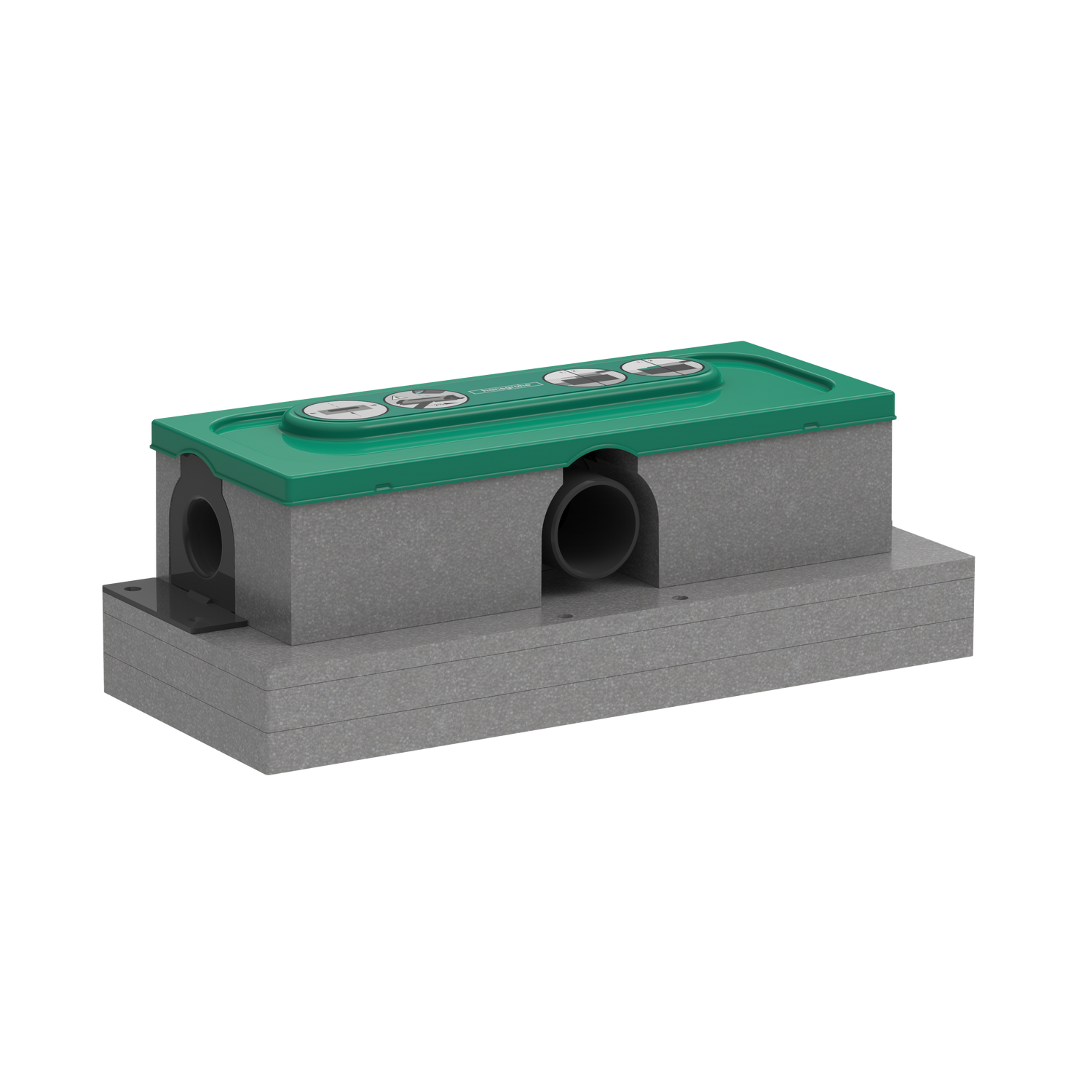 Hansgrohe uBox univerzalno ugradno telo za tuš kanale sa rešetkom za standardnu instalaciju od 102mm sa horizontalnim odvodom 01001180