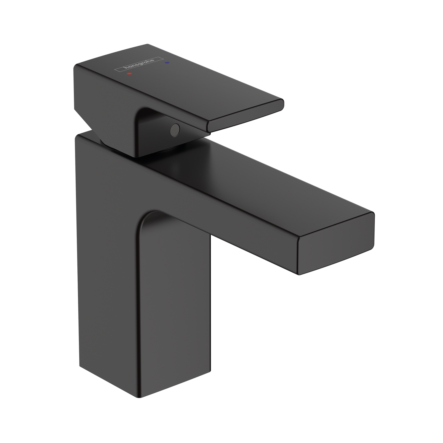 Hansgrohe Vernis Shape 100 Matt Black baterija (slavina) za umivaonik sa odlivnim ventilom sifona pop-up 71561670