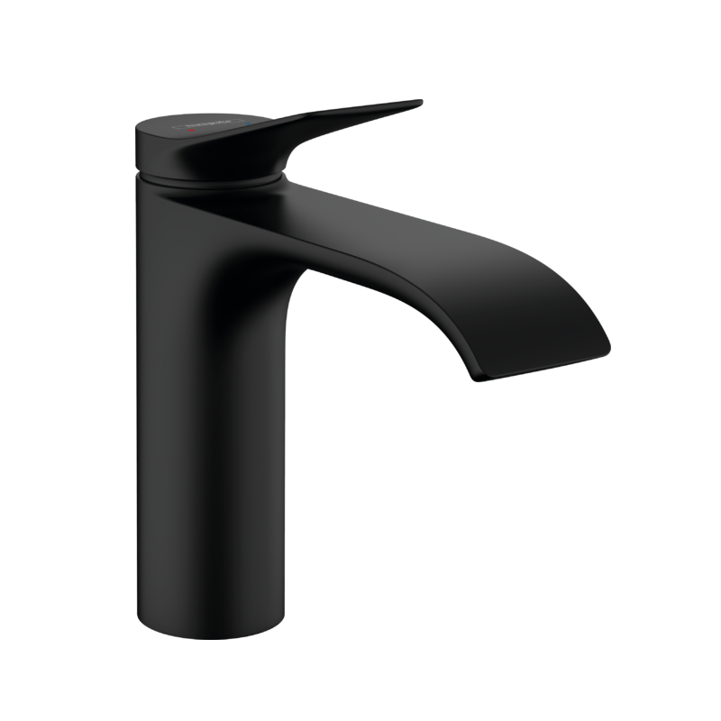 Hansgrohe Vivenis 110 Matt Black baterija (slavina) za umivaonik sa odlivnim ventilom sifona pop-up 75020670