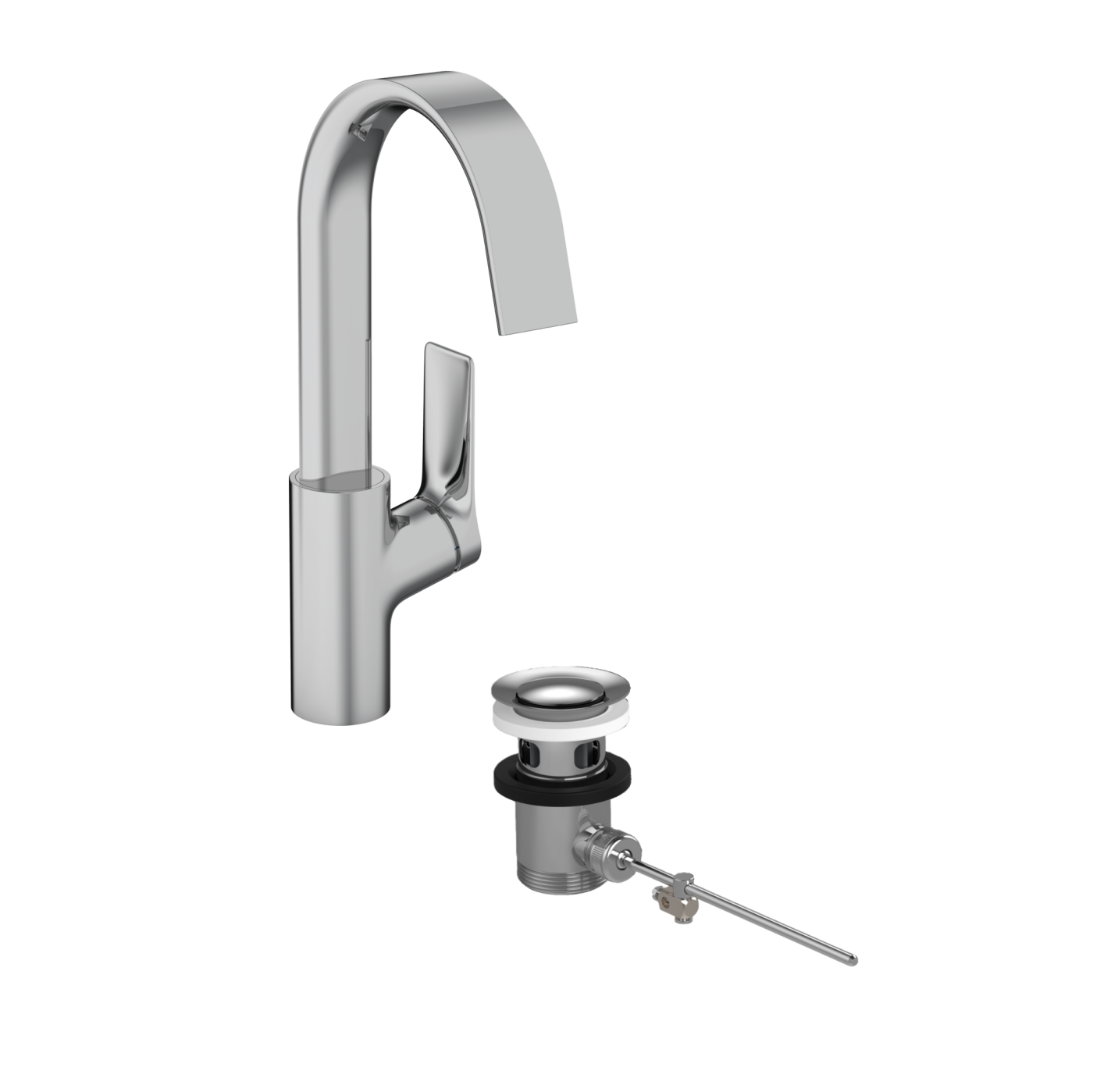 Hansgrohe Vivenis 210 Chrome baterija (slavina) za umivaonik sa odlivnim ventilom sifona pop-up 75030000