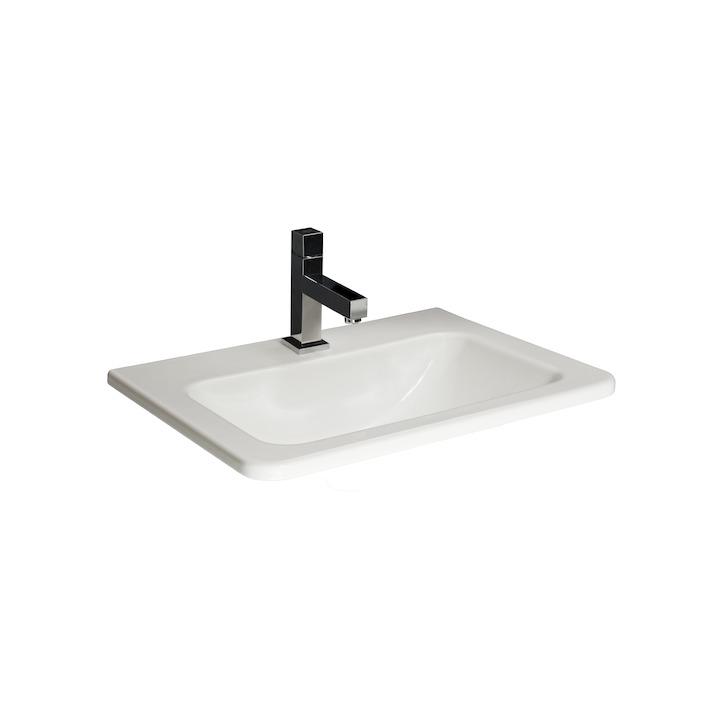  Jika Cubito Pure White umivaonik (lavabo) 55x41x2 ugradni sa rupom za bateriju i sa prelivom 8.1742.2.000.104.1