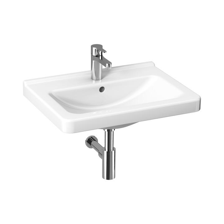 Jika Cubito Pure White umivaonik (lavabo) 600x450x50 konzolni sa rupom za bateriju i sa prelivom 8.1042.3.000.104.1