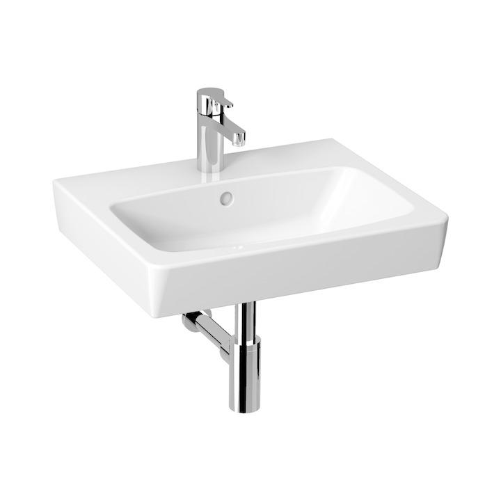 Jika Lyra Plus White umivaonik (lavabo) 55x45x1,7 konzolni sa rupom za bateriju i sa prelivom 8.1038.1.000.104.1