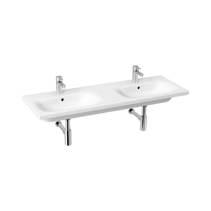 Jika Mio N White umivaonik (lavabo) 130x45x0,35 konzolni sa dve rupe za bateriju i sa dva preliva 8.1471.4.000.104.1