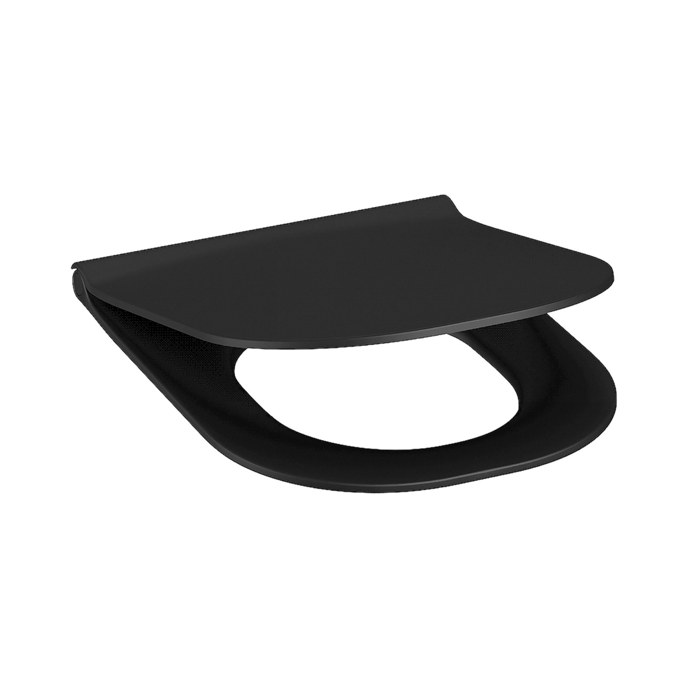 Jika Mio Slim SoftClose Black Matt daska za WC šolju sporospuštajuća i lakoskidajuća sa šarkama od nerđajućeg čelika 8.9171.6.716.063.1