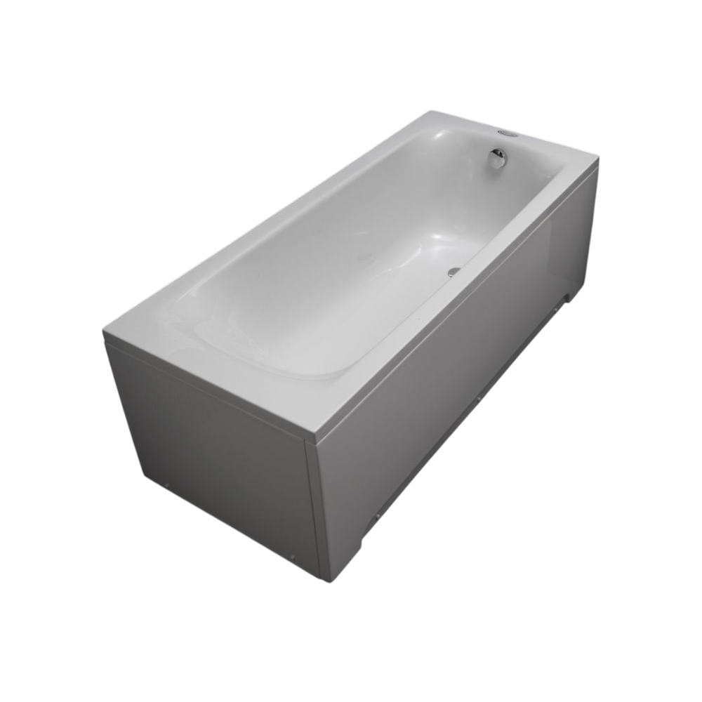 Kolpa San Evelin White 160x70x44 kada za kupanje četvrtasta ugaona ugradna od sanitarnog akrila sa odlivom i prelivom Ø52mm 593350