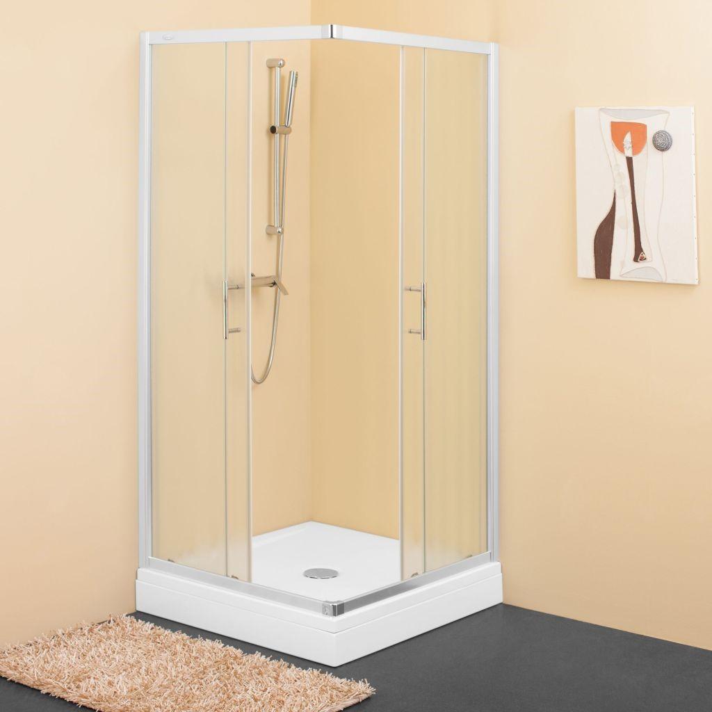 Kolpa San SQ Line 80x100 Chrome tuš kabina četvrtasta visine 1900mm sa kaljenim Chinchilla staklom debljine 5/6mm 511300