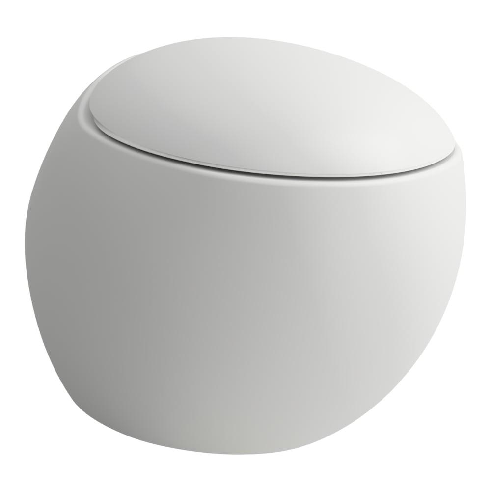 Laufen Il Bagno Alessi White Matt Rimless WC šolja konzolna 39x58,5x40 bez ivica sa poklopcem sa automackim spustanjem 8.2097.1.757.000.1