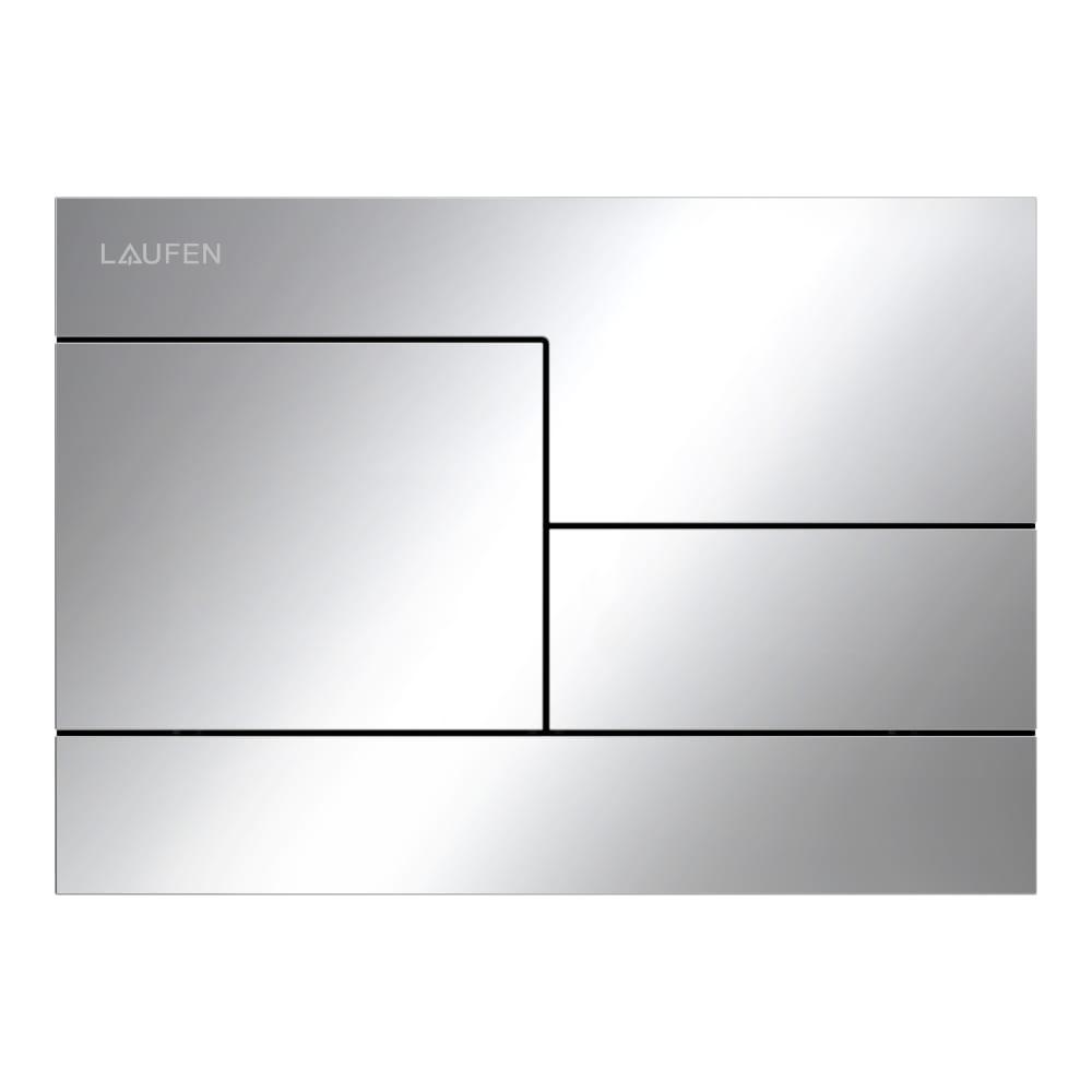 Laufen Ineo Skyline DualFlush Chrome taster za ugradne vodokotliće dvokoličinski sa četvrtastom tipkom debljine 6mm 9.0011.8.004.000.1