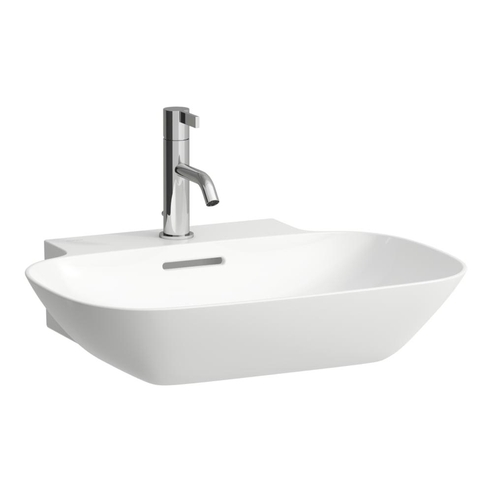 Laufen Ino White umivaonik (lavabo) 56x45x14,5 konzolni i nadgradni sa rupom za bateriju i prelivom 8.1630.2.000.104.1