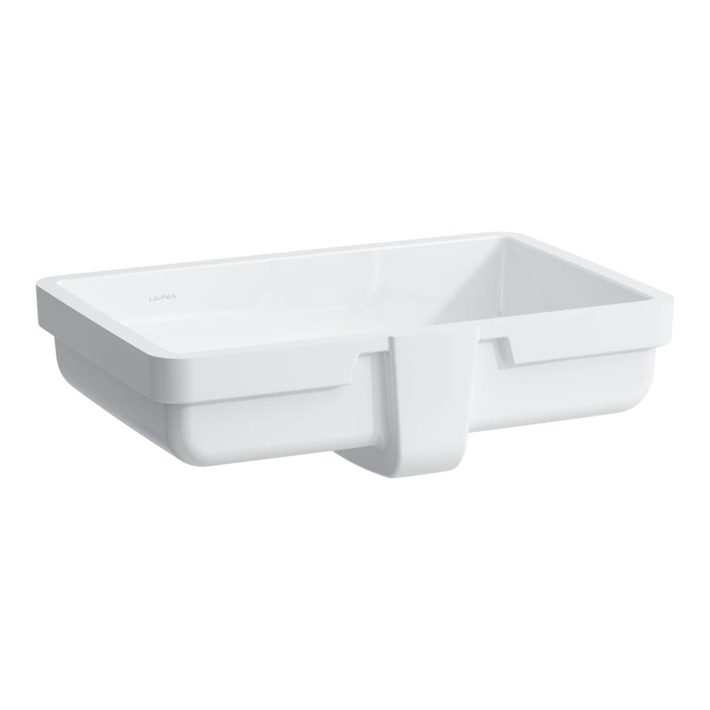 Laufen Living City White umivaonik (lavabo) 49x31x15,5 podgradni sa prelivom 8.1243.1.000.109.1