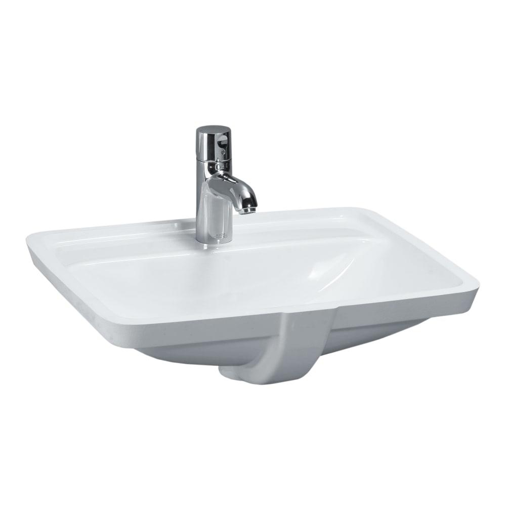 Laufen Pro S White umivaonik (lavabo) 49x36x17 podgradni sa prelivom i zaravnjenjem ispred 8.1196.6.000.109.1