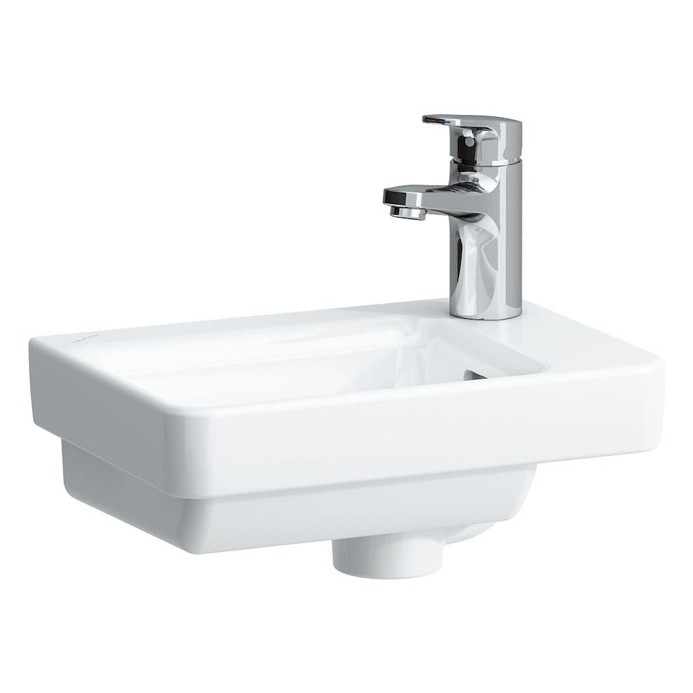 Laufen Pro S White umivaonik (lavabo) 36x25x5 konzolni sa rupom za bateriju desno i sa prelivom 8.1596.0.000.104.1