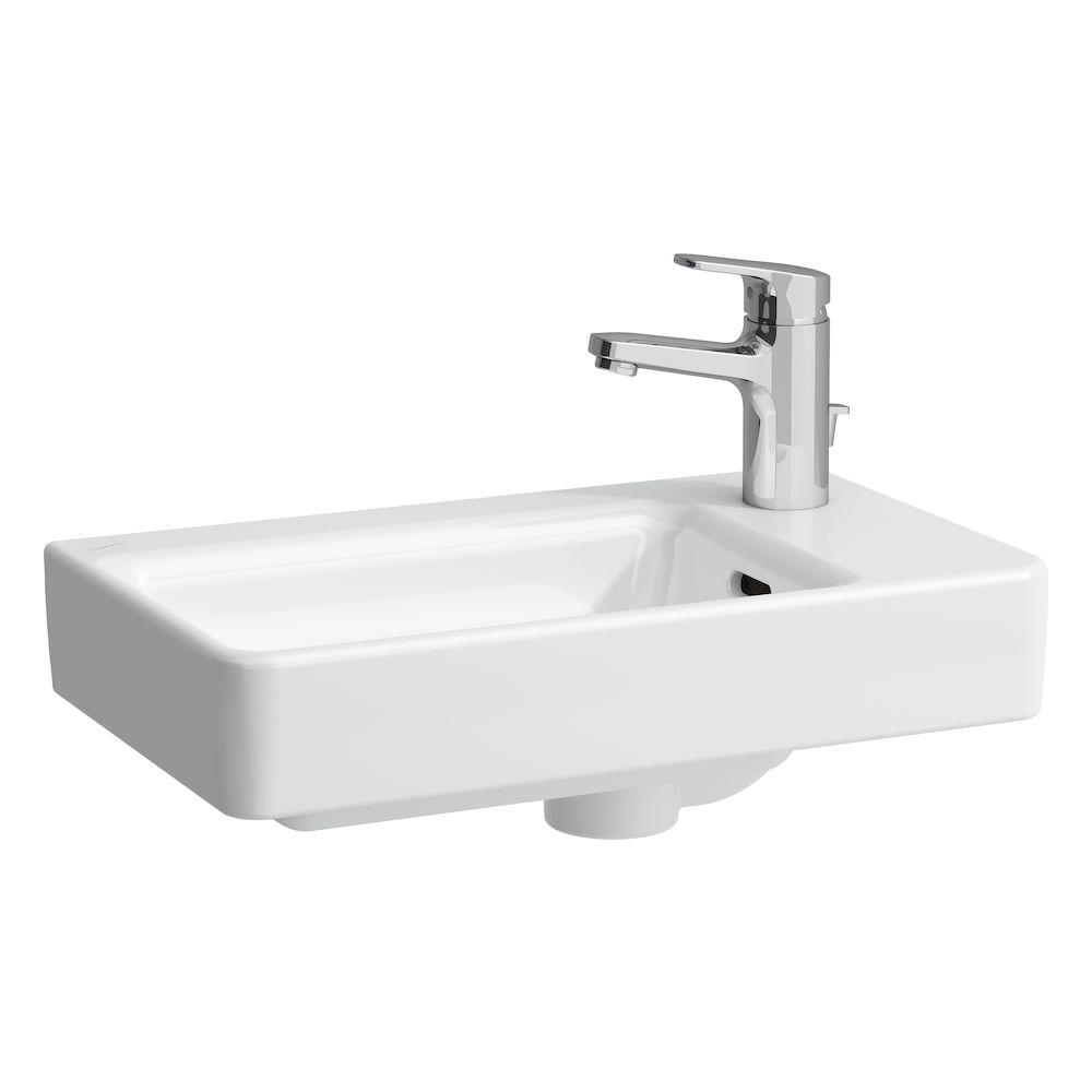 Laufen Pro S White umivaonik (lavabo) 48x28x8,5 konzolni sa rupom za bateriju desno i sa prelivom 8.1595.4.000.104.1