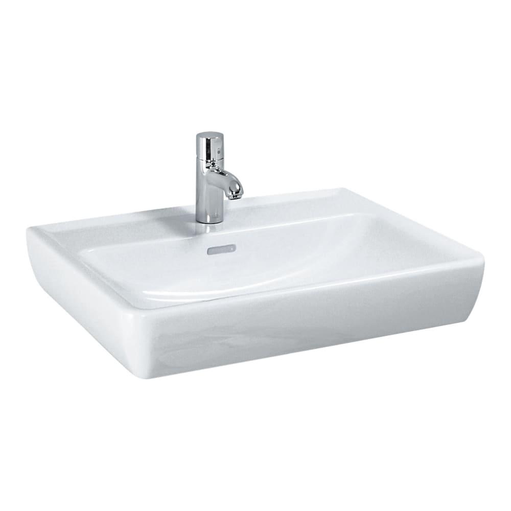 Laufen Pro White umivaonik (lavabo) 60x48x11,5 konzolni i nadgradni sa rupom za bateriju i prelivom 8.1895.2.000.104.1