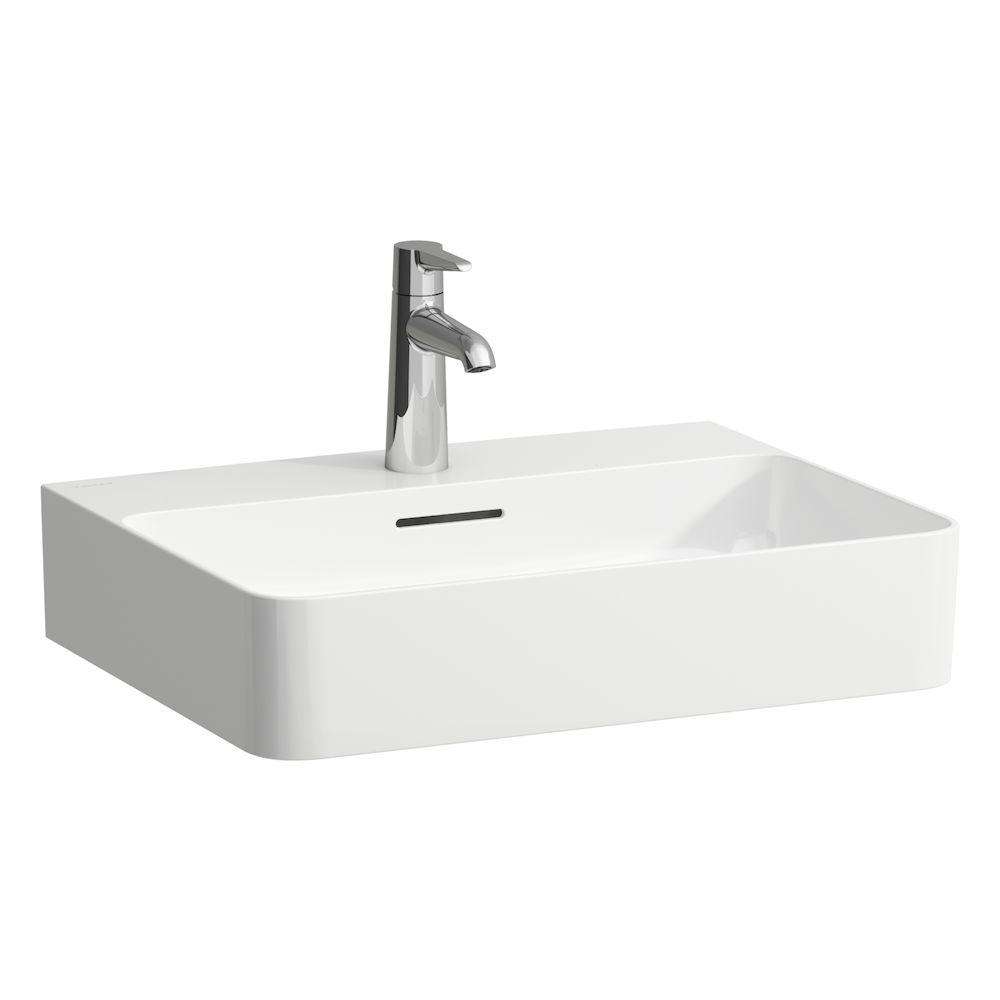 Laufen Val White umivaonik (lavabo) 55x42x11,5 konzolni i nadgradni sa rupom za bateriju 8.1028.2.000.104.1