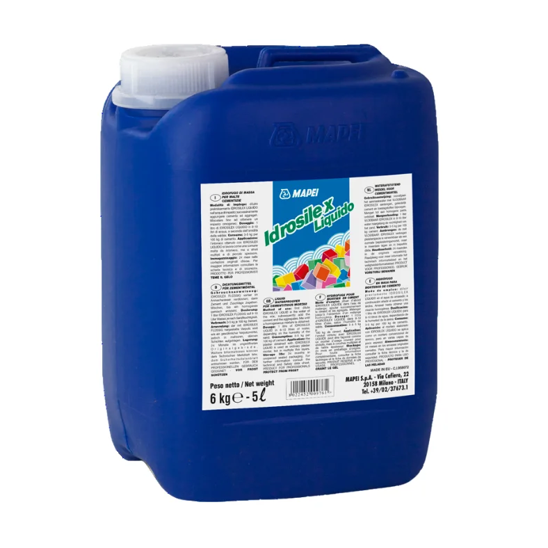 Mapei Idrosilex Liquido 6kg aditiv za maltere za postizanje vodonepropusnosti (3-5kg/100kg cementa)