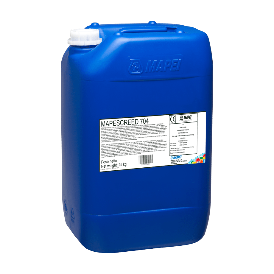 Mapei Mapescreed 704 25kg aditiv za cementne estrihe za povećanje plastičnosti, redukciju vode i ubrzano sazrevanje (1-5kg/100kg cementa)