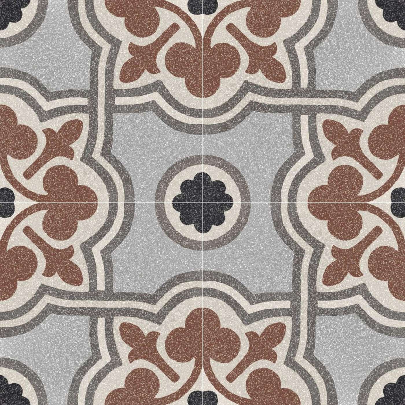 Ragno Abitare Decor Bianco, Antracite R634 20x20 Tappeto 6 pločica